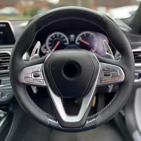 Customized Car Steering Wheel Cover Suede Steering Wheel Braid For BMW G20 G21 G30 G31 G32 X3 G01 X4