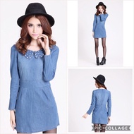 [READY STOCK] CLWD21361L Fashion Denim Dress