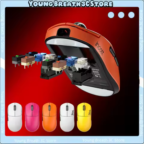 Incott G23 V2 SE G23 V2 Pro Mouse 3 Mode 8K Hot Swap Wireless Gaming Mouse 3950 8k Dongle Lightweigh