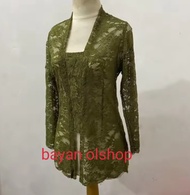 atasan kebaya burkat tanpa kancing kebaya lengan panjang kebaya burkat