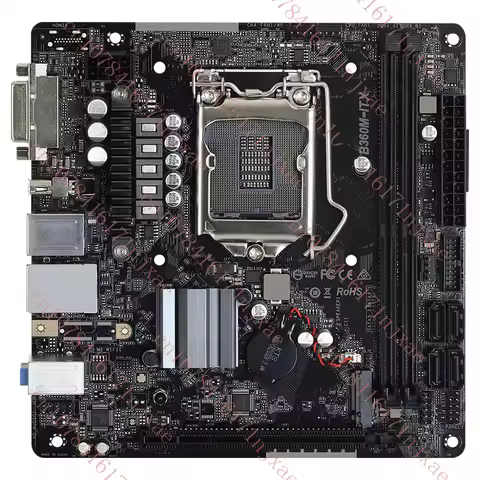 used For ASRock B360M-ITX Motherboard LGA1151 DDR4 Support 8th/9th CPU DVI+DP.
