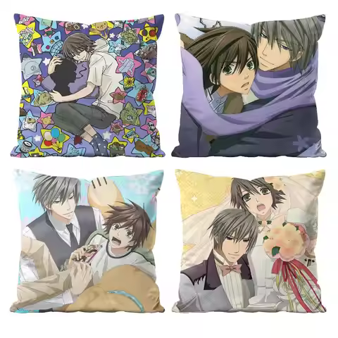BL Love J-Junjou Romantica Pillow Case Anti-dustmite Pillowcase Invisible Zipper Silky Short Plush S