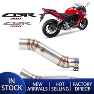 Factory Direct Sales Motorcycle Exhaust Pipe Middle Section CBR300 CBR250R CBR500R CB500X CB500F