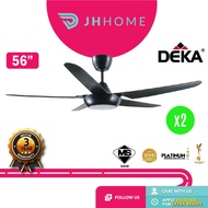 Deka LED Light 5 Blade 4 Speed Ceiling Fan w Remote Control (56") [Buy 1 Free 1] DF50LED DF50/DR20LE