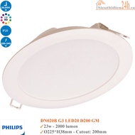 [Genuine Philips] PHILIPS DN020B G4 20W LED Ceiling Light 200MM 3 Light Colors