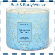 💯 Authetic 3 Wick Candle Turqoise Water Bath and Body Works