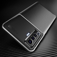 Casing Hp Vivo X50 X 50 Pro Carbon Motif Soft Case Back Cover Softcase