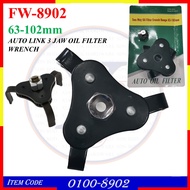 O100-8902 (63-102mm) FW-8902 AUTO LINK 3 JAW OIL FILTER WRENCH