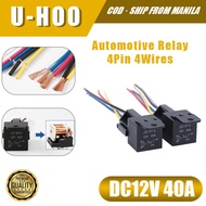 Univesal Car 40A Relay 12V with socket 4pin Copper Material JD1912 Waterproof Motors Relay