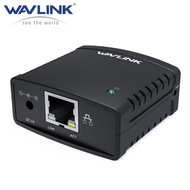 WAVLINK 100MBPS Ethernet ถึง USB 2.0 Network LPR Print Server 10 / 100MBPS เครือข่าย USB Hub / USB 1