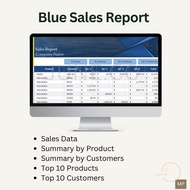 BLUE SALES REPORT LAPORAN JUALAN BIRU 蓝色销售报告
