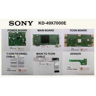 SONY LED TV KD-49X7000E KD49X7000E 49X7000E Power Board A2194310A Main Board 1-981-926-12 T-Con 6870