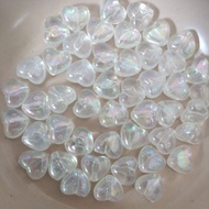 Love Clear Holo Beads - 10 grams (A19)