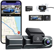 Dash Cam 4K+1080P Ultra HD Vehicle Drive Auto Video DVR Android Wifi Smart Connect Car Camera Recorder