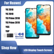 For Huawei Y6 2018 2019 Y6 Prime Y6S Y6P LCD Display Touch Screen Replacement