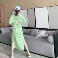 SONDR Fashion Women Dress Korean Style Plus Size Long Dresss Korean Style Summer Drees Woman Fashion