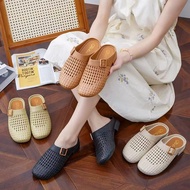 New fashion half shoes lofer trending casual flat sandals for women 2503