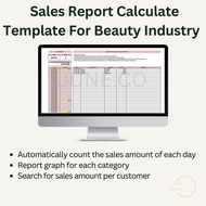 Sales Report Account Report Beauty Industry Business Report Laporan Akaun Jualan Laporan Perniagaan 