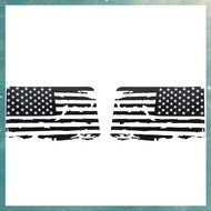 (OAKF) Hardtop Window USA Distressed Flag Decals American Flag Stickers for 2011-2017 JK 4 Door 1 Pa