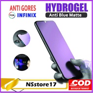 Anti-Scratch HYDROGEL ANTI-BLUE MATTE Infinix SMART 3 PLUS 3 4C 5 6 6 HD 6 Plus JellyScreen Protecto