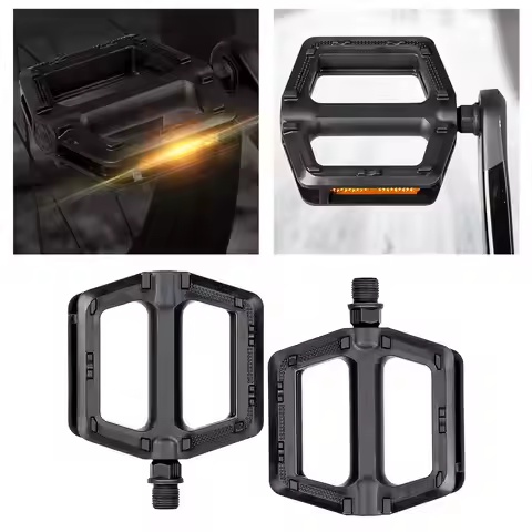 Bike Pedals Mountain Non Pedals Platform Flat Alloy Pedals 9/16" DU Bearings BMX MTB Bikes