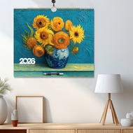 2026 Wall Calendar English Wall-Mounted Calendar Monthly Calendar Overseas Monthly Schedule Schedule