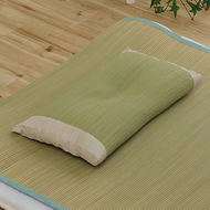 日本池彥IKEHIKO 日本製天然無染藺草除臭蝶型枕頭30×50CM-自然色