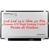 LCD 14.0 SLIM 40 PIN HP PAVILION E1-1200 14-R 14-D HP PROBOOK 440G 8450P 8460P 8460W 8470P 8470W 1 M