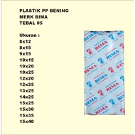 PP Plastic Thickness 05 BIMA Size 8x12 8x15 9x15 10x15 10x20 10x25 11x20 11x25 12x20 12x25 13x25 14x