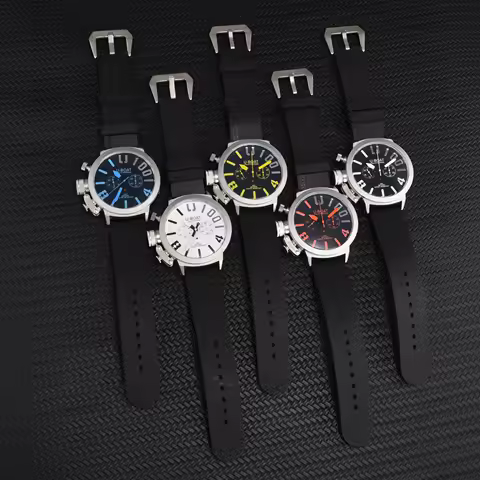 2025 New U-BOAT large dial Watch, Men's multi-functional Chronograph wristwatch, Business sports AAA
