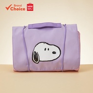 MINISO Snoopy "colorful Life" Series - Stylish & Practical Foldable Makeup Bag 22cm × 6cm × 19cm Sno