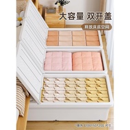 Bed Bottom Storage Box Household Flat with Wheels Drawer Clothes Quilt Plastic Organizing under Bed Storage Box Storage