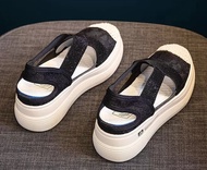 SALE! Sepatu Sandal Wedges Import Kekinian Tebal Terbaru Sol Tebal 1396 Sandal Wedges Wanita