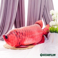 Bizzarpillow Bantal Arwana Super Red Bantal Ikan Arwana Jumbo BZ079