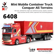 Wltoys 6408 1/64 RTR RC Car Mini 4WD Container Truck Drift Racing 2.4G Remote Control Tractor with T