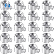 20pcs Crimp Beads for Jewelry Making, Silver Spacer Beads Metal Bead Plug Crimp Pendant for Bracelet