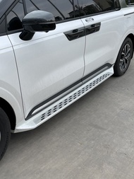 Kia Carnival 2021-2025 บาร์ข้างรถแบบติดแน่นอน อุปกรณ์ตกแต่งด้านข้าง แผ่นรองเท้ากันลื่นสำหรับรถยนต์ อ