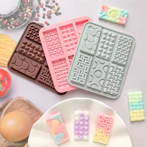 1 creative mini Euler circle baking silicone mold, suitable for DIY chocolate, candy, cookies, ice t