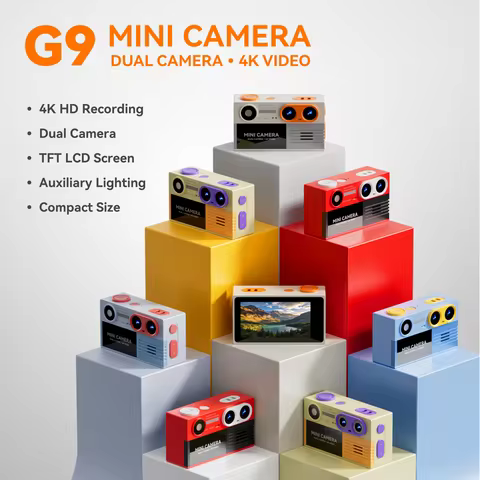 G9 Palm-Sized Mini Digital Camera 1.97inch Screen with Flashlight Multiple Filters Keychain Portable