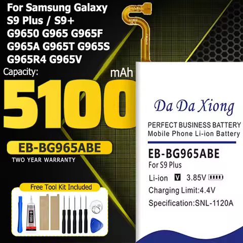 DaDaXiong EB-BG965ABE 5100mAh Battery for Samsung Galaxy S9 Plus / S9+ G9650 G965 G965F G965A G965T 