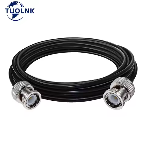 RG58 Extension Cable BNC Male to BNC Male Jumper Low Loss CB Radio Coax Cable 30cm 50cm 1M 2M 3M 4M 