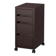 603.542.82 EKCIM Black-Brown Wheeled Drawer 35x75cm Multipurpose