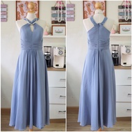 Blue Long Dress AZAZIE Brand Size S