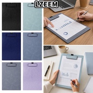 LZEEM 1Pc A4 Clipboard, with Pen Slot PU Leather Writing Board, Durable Hard Paper Clip Board Studen
