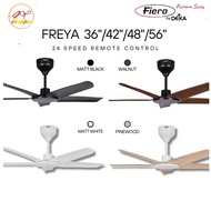 DEKA FIERO - FREYA 36/42/48/56 5 Blades 24 Speed Remote Control DC Ceiling Fan /Kipas