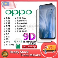 OPPO 9D Full Screen Protector Tempered Glass A3s/A5s/A37/A57/A71/A83/A1k/A7/F1s/F9/F11 Pro/R17/Reno 