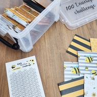 100 Envelope Challenge Box Set Cash Saving Plan Kit