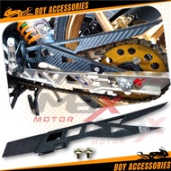 CARBON UNIVERSAL CHAIN COVER PENUTUP RANTAI COVERSET Y15 Y16 Y15ZR Y16ZR LC135 RS150 RSX