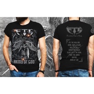 Fashion FTG ARMY OF GOD summer cotton short-sleeved printed high-quality round neck versatile T-shir