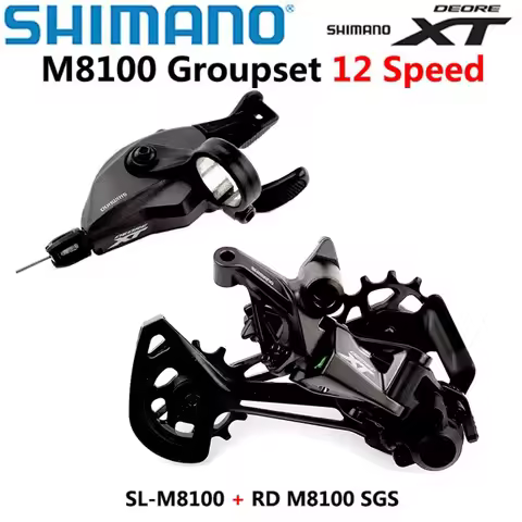 SHIMANO DEORE XT SLX M8100 M7100 M6100 Groupset 12-Speed Shift Lever & Rear Derailleur Set Mountain 